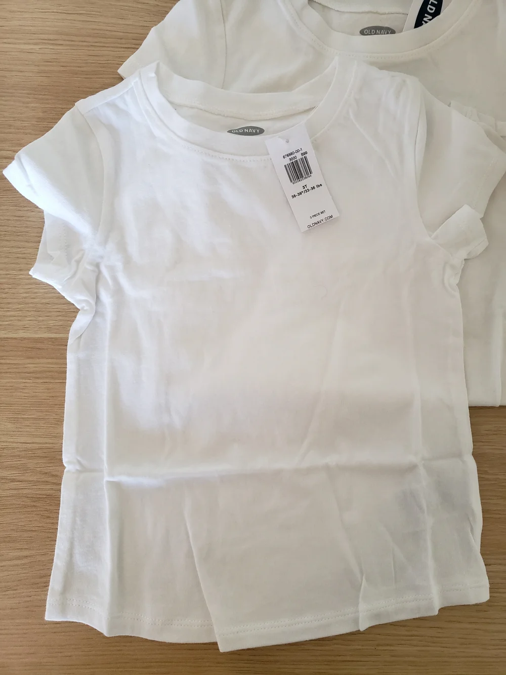 NWT Old Navy 3T White Kids Tees x3 pack + 10 pairs socks bundle